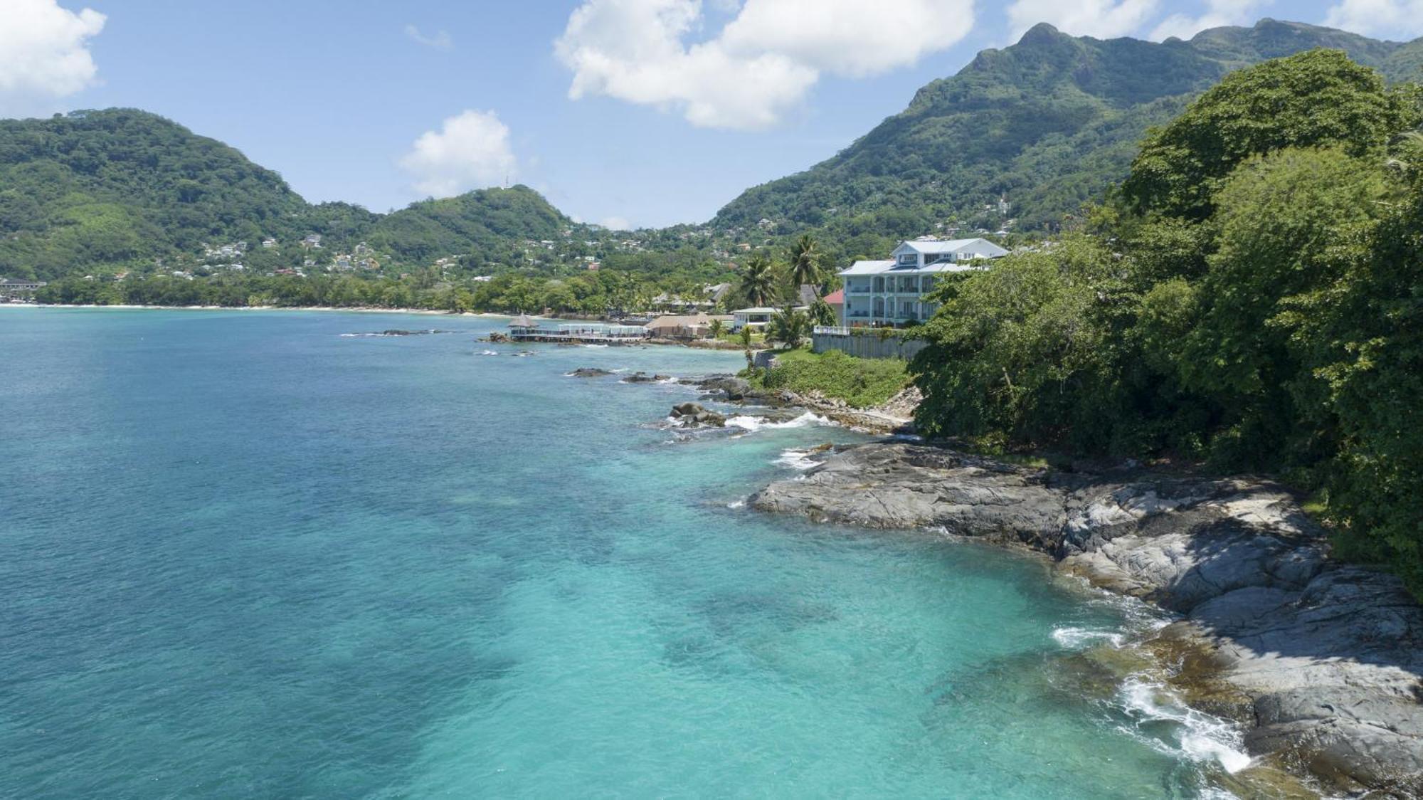 Vallonend Beachfront Villa With Excellent View Bel Ombre Eksteriør bilde